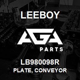 LB980098R Leeboy PLATE, CONVEYOR | AGA Parts