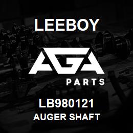 LB980121 Leeboy AUGER SHAFT | AGA Parts