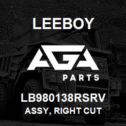 LB980138RSRV Leeboy ASSY, RIGHT CUT | AGA Parts