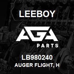 LB980240 Leeboy AUGER FLIGHT, H | AGA Parts