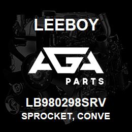 LB980298SRV Leeboy SPROCKET, CONVE | AGA Parts