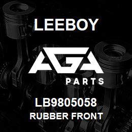 LB9805058 Leeboy RUBBER FRONT | AGA Parts