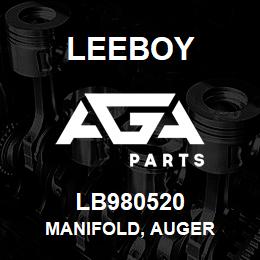 LB980520 Leeboy MANIFOLD, AUGER | AGA Parts