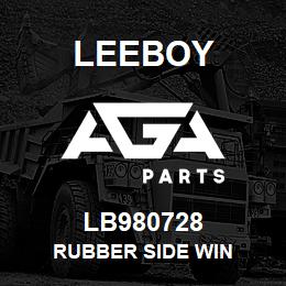 LB980728 Leeboy RUBBER SIDE WIN | AGA Parts