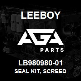 LB980980-01 Leeboy SEAL KIT, SCREED | AGA Parts