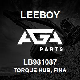 LB981087 Leeboy TORQUE HUB, FINA | AGA Parts