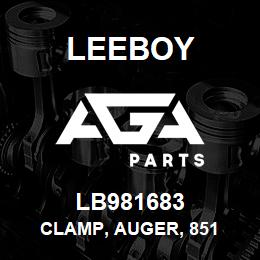 LB981683 Leeboy CLAMP, AUGER, 851 | AGA Parts