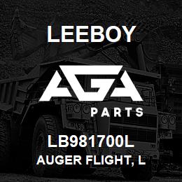 LB981700L Leeboy AUGER FLIGHT, L | AGA Parts