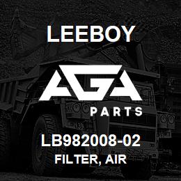 LB982008-02 Leeboy FILTER, AIR | AGA Parts