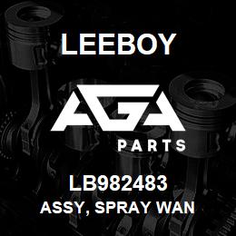 LB982483 Leeboy ASSY, SPRAY WAN | AGA Parts