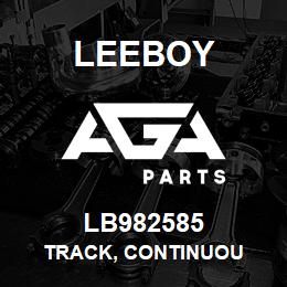 LB982585 Leeboy TRACK, CONTINUOU | AGA Parts