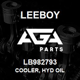 LB982793 Leeboy COOLER, HYD OIL | AGA Parts