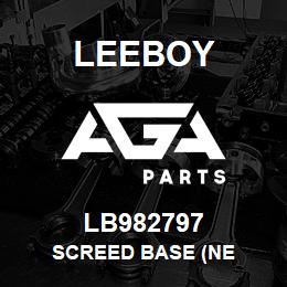 LB982797 Leeboy SCREED BASE (NE | AGA Parts