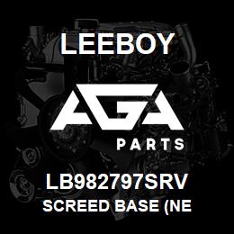 LB982797SRV Leeboy SCREED BASE (NE | AGA Parts