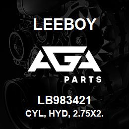 LB983421 Leeboy CYL, HYD, 2.75X2. | AGA Parts