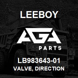 LB983643-01 Leeboy VALVE, DIRECTION | AGA Parts