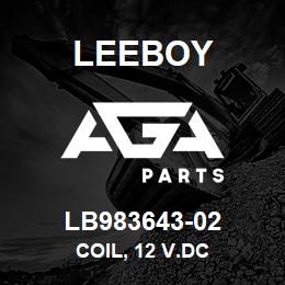 LB983643-02 Leeboy COIL, 12 V.DC | AGA Parts