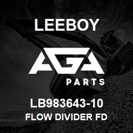 LB983643-10 Leeboy FLOW DIVIDER FD | AGA Parts