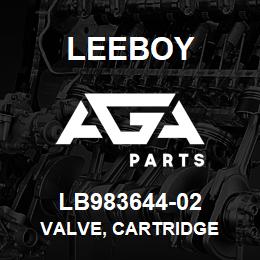 LB983644-02 Leeboy VALVE, CARTRIDGE | AGA Parts