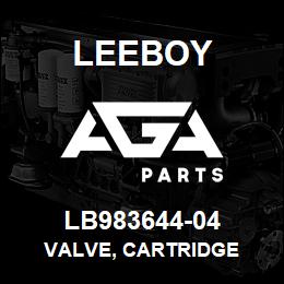 LB983644-04 Leeboy VALVE, CARTRIDGE | AGA Parts