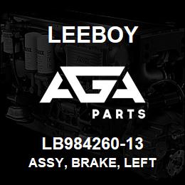 LB984260-13 Leeboy ASSY, BRAKE, LEFT | AGA Parts