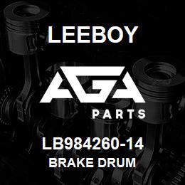 LB984260-14 Leeboy BRAKE DRUM | AGA Parts