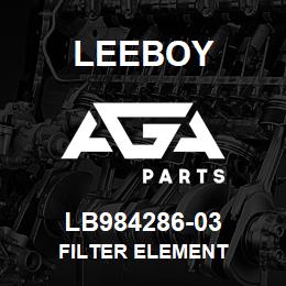 LB984286-03 Leeboy FILTER ELEMENT | AGA Parts