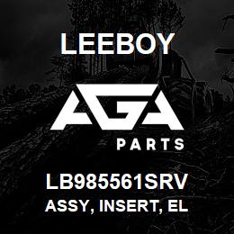 LB985561SRV Leeboy ASSY, INSERT, EL | AGA Parts