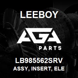 LB985562SRV Leeboy ASSY, INSERT, ELE | AGA Parts