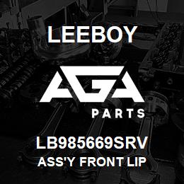 LB985669SRV Leeboy ASS'Y FRONT LIP | AGA Parts