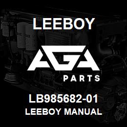 LB985682-01 Leeboy LEEBOY MANUAL | AGA Parts