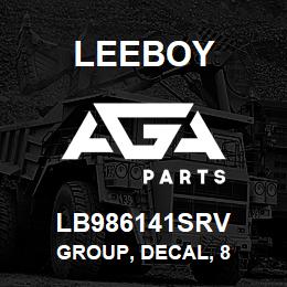 LB986141SRV Leeboy GROUP, DECAL, 8 | AGA Parts