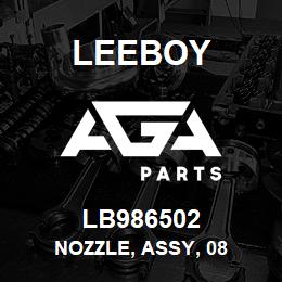 LB986502 Leeboy NOZZLE, ASSY, 08 | AGA Parts