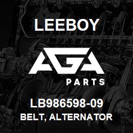 LB986598-09 Leeboy BELT, ALTERNATOR | AGA Parts