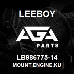 LB986775-14 Leeboy MOUNT,ENGINE,KU | AGA Parts