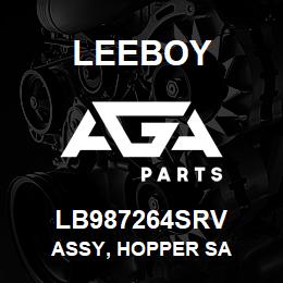 LB987264SRV Leeboy ASSY, HOPPER SA | AGA Parts