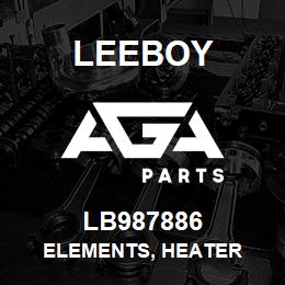 LB987886 Leeboy ELEMENTS, HEATER | AGA Parts