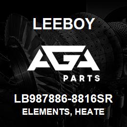 LB987886-8816SR Leeboy ELEMENTS, HEATE | AGA Parts