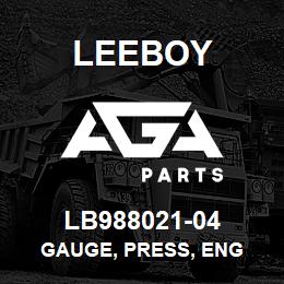 LB988021-04 Leeboy GAUGE, PRESS, ENG | AGA Parts