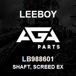 LB988601 Leeboy SHAFT, SCREED EX | AGA Parts