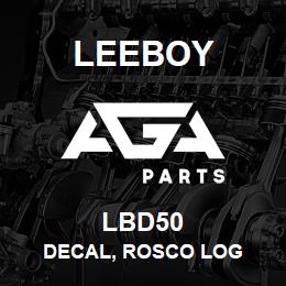 LBD50 Leeboy DECAL, ROSCO LOG | AGA Parts