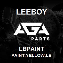 LBPAINT Leeboy PAINT,YELLOW,LE | AGA Parts