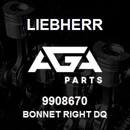 9908670 Liebherr BONNET RIGHT DQ | AGA Parts