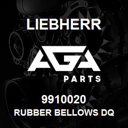 9910020 Liebherr RUBBER BELLOWS DQ | AGA Parts