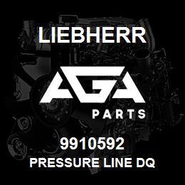 9910592 Liebherr PRESSURE LINE DQ | AGA Parts