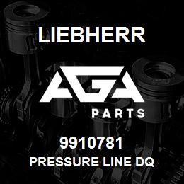 9910781 Liebherr PRESSURE LINE DQ | AGA Parts