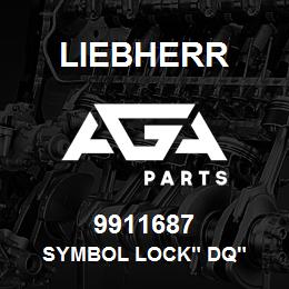 9911687 Liebherr SYMBOL LOCK" DQ" | AGA Parts