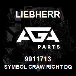 9911713 Liebherr SYMBOL CRAW RIGHT DQ | AGA Parts