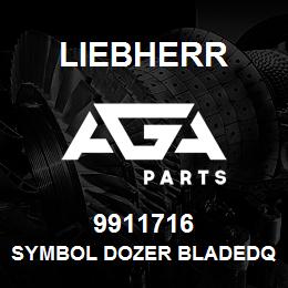 9911716 Liebherr SYMBOL DOZER BLADEDQ | AGA Parts