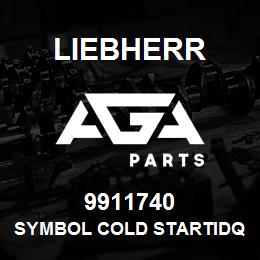 9911740 Liebherr SYMBOL COLD STARTIDQ | AGA Parts